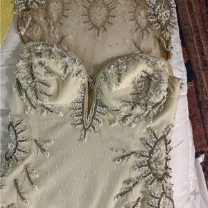 Galia Lahav Cream Strapless Sweetheart Gown for Brides